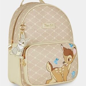 NEW w Tags Primark Disney Classics BAMBI Thumper Backpack Butterfly Zipper Pulls